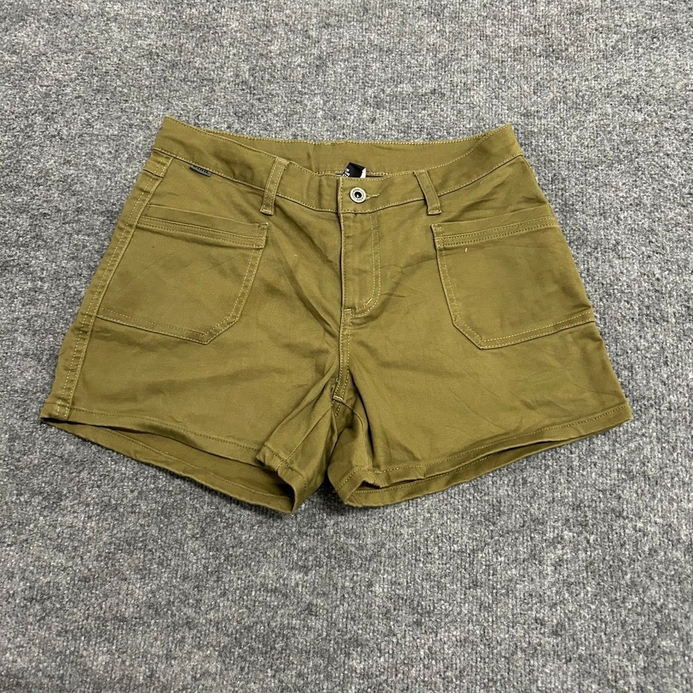 Kuhl Shorts Womens Size 8 Olive Green Stretch Outdoor Hiking Utility Casual